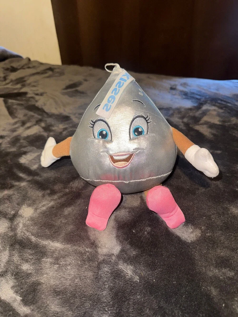 Hershey's Kisses Plush Toy Silver Pink Feet Hershey's Chocolate World